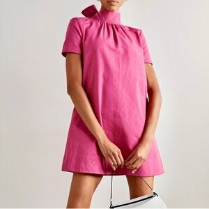 NWT Staud Ilana Mini Dress- Lollipop Pink
